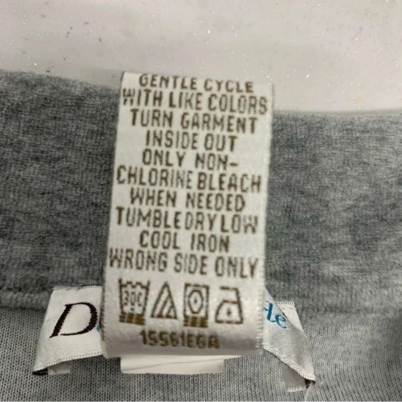 D & D Lifestyle Womans Velour Outfit Size 2X  Gray Pull On Pants  Jacket Buttons - Picture 10 of 16